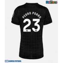 Camisa de Futebol Tottenham Hotspur Pedro Porro #23 Equipamento Secundário Mulheres 2025-26 Manga Curta